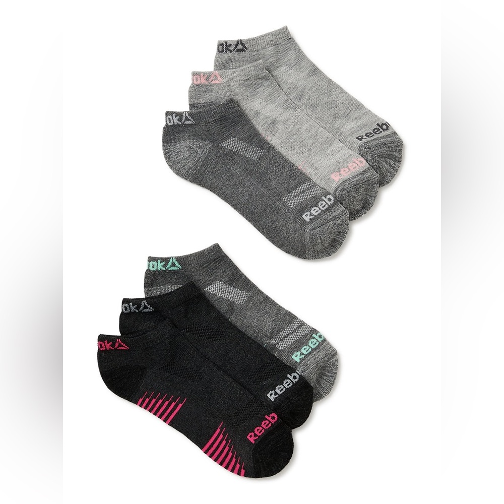 Reebok 6 Pack Low Cut Socks